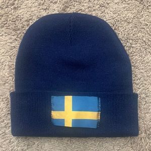 Swedish flag beanie